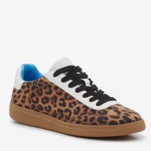 Leopard Print Sneakers with Black Laces